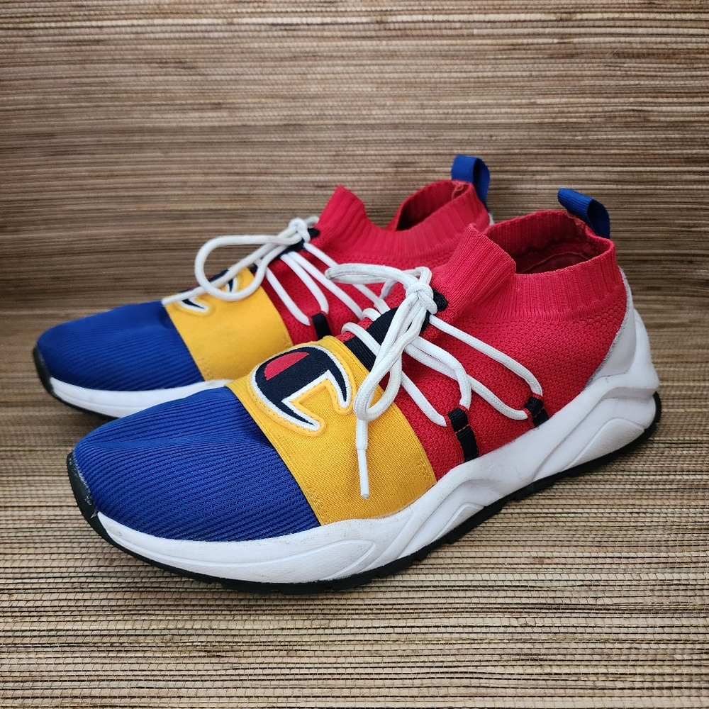 Champion CPS10785M HYPE LO Scarlet /CGLD/ RYL Men Sneakers Size 9